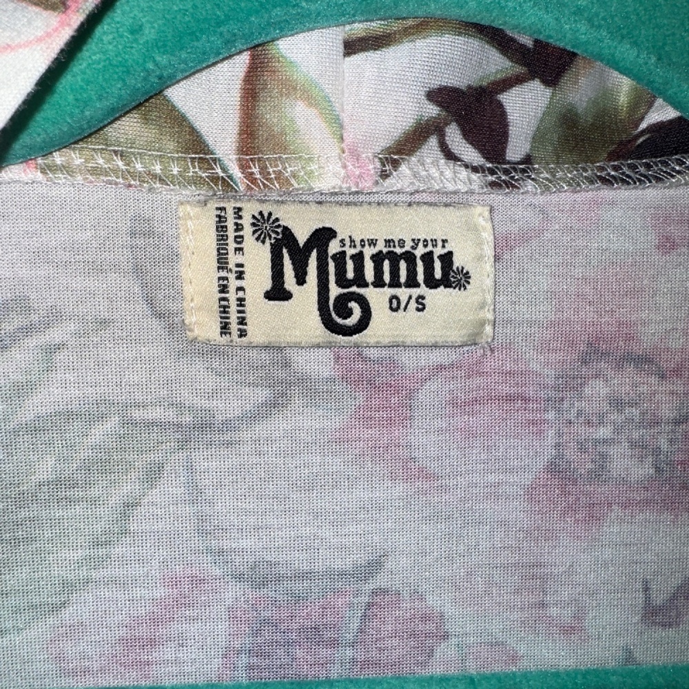 Show Me Your Mumu Brie Floral Robe Print Belted Short Sleeve OSFM - Picture 3 of 6
